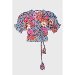 EUC 💗 APIECE APART 100% Silk Chabrol Wrap Top